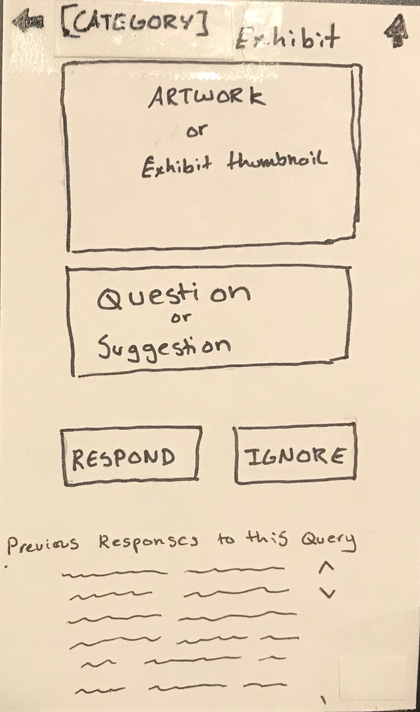 old response preview screen