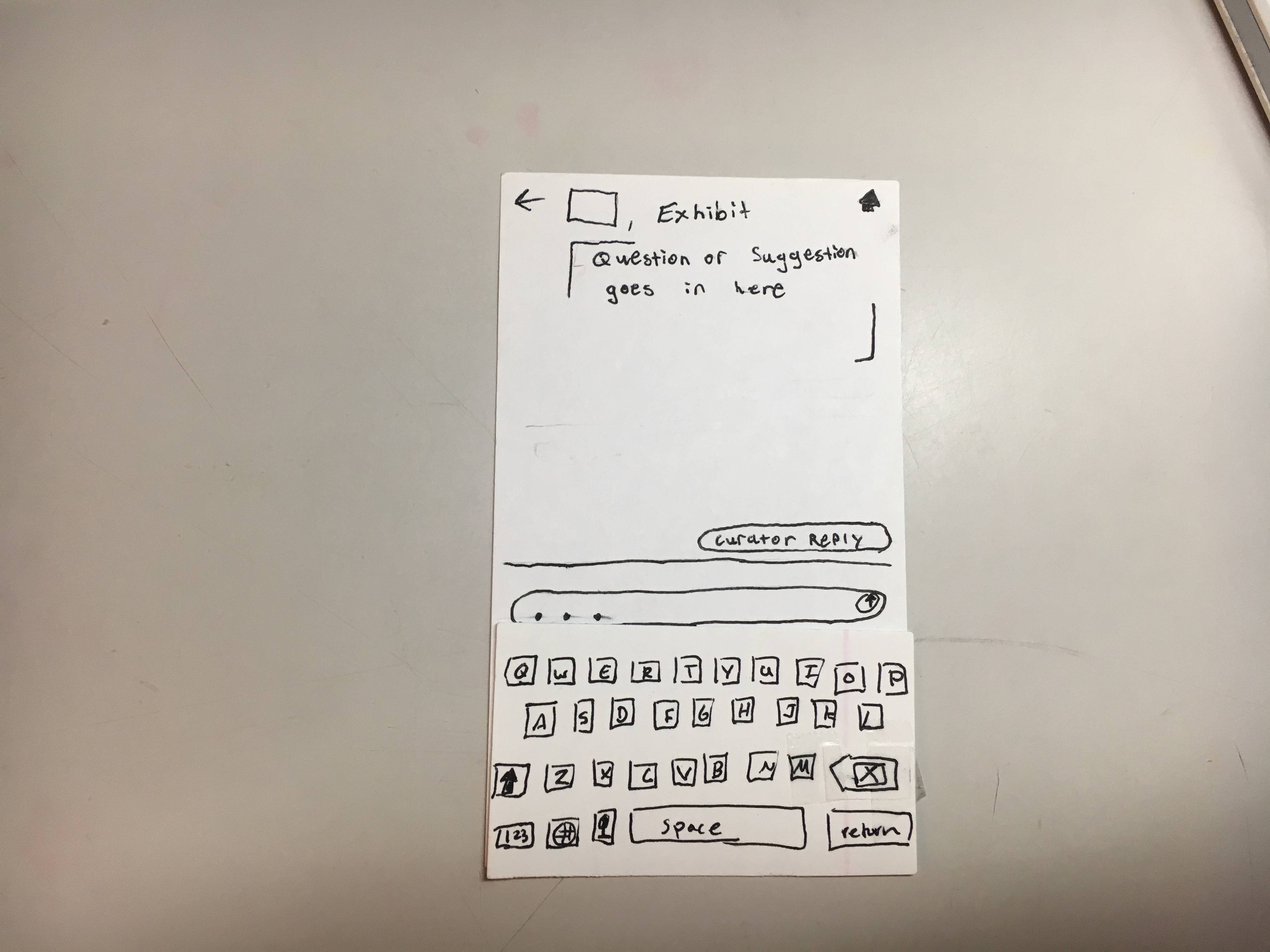 new response screen